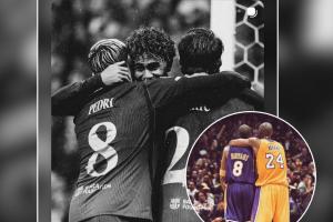 曼巴门徒!亚马尔晒合照:其中佩德里8号、埃里克24号,配文mamba