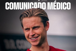 已进入周末联赛大名单！巴萨官方：德容获得医疗许可，已经复出