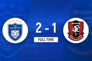 K联赛:卡列洛绝杀,蔚山现代2-1逆转富川FC